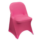 Stretch Spandex Folding Chair Cover Fuchsia