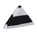 20 inch L'amour Satin Napkins Black and White