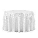 120 Inch Round Glitz Sequin Tablecloth White