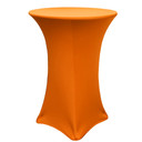 30 inch Highboy Cocktail Round Stretch Spandex Table Cover Orange