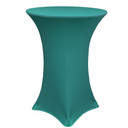 30 inch Highboy Cocktail Round Stretch Spandex Table Cover Teal