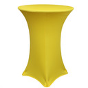 30 inch Highboy Cocktail Round Stretch Spandex Table Cover Yellow