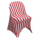 Spandex Folding Chair Covers Red/White