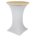 30" Stretch Spandex Table Topper/Cap Champagne
