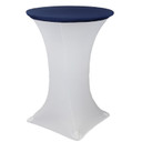 30" Stretch Spandex Table Topper/Cap Navy Blue