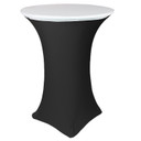 30" Stretch Spandex Table Topper/Cap White