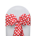 Satin Sashes Red/White Polka Dots