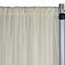 Voile Sheer Drape/Backdrop 12 ft x 116 Inches Ivory