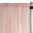 Voile Sheer Drape/Backdrop 12 ft x 116 Inches Blush
