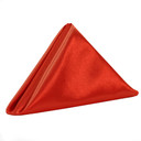 20 inch Satin Cloth Napkins Red