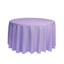 108 Inch Round Polyester Tablecloth Lavender