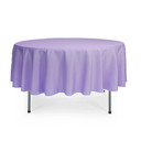 90 Inch Round Polyester Tablecloth Lavender