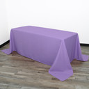 90 x 132 Inch Rectangular Polyester Tablecloth Lavender