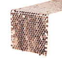 14" x 108" Large Payette Sequin Table Runner Blush