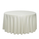 120 Inch Round L'amour Tablecloth Ivory