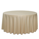 132 Inch Round L'amour Tablecloth Champagne