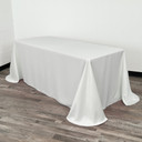 90 x 132 Inch Rectangular L'amour Tablecloth White