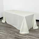 90 x 156 Inch Rectangular L'amour Tablecloth Ivory