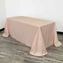 90 x 156 Inch Rectangular L'amour Tablecloth Blush