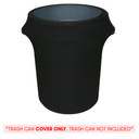 32 Gallon Spandex Trash Can/Waste Container Cover Black