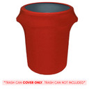 32 Gallon Spandex Trash Can/Waste Container Cover Red