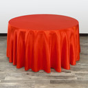 120 inch Round Satin Tablecloth Black