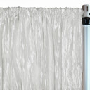 Crinkle Taffeta Drape/Backdrop 12 ft x 97 inches White