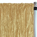 Crinkle Taffeta Drape/Backdrop 14 ft x 97 inches Gold