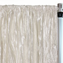Crinkle Taffeta Drape/Backdrop 14 ft x 97 inches Ivory