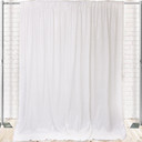 Glitz Sequin on Taffeta Drape/Backdrop 8 ft x 104 Inches White