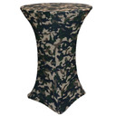 30 Inch Highboy Cocktail Round Stretch Spandex Table Cover Camo