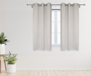 52 X 63 Inch Blackout Polyester Curtains with Grommets Beige - 2 Panels