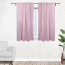 42 X 45 Inch Blackout Polyester Curtains with Rod Pocket Blush - 2 Panels