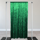 Velvet 10ft x 60" Drape with 4 inch pocket Emerald Green