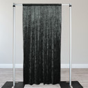 Velvet 14 ft x 60 Inch Drape with 4 Inch Pocket Black