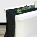 14 x 108 Inch Velvet Table Runner Black