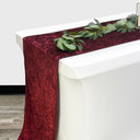 14 x 108 Inch Velvet Table Runner Burgundy