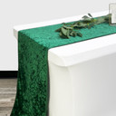 14 x 108 Inch Velvet Table Runner Emerald Green