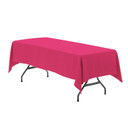 60 x 102 inch Rectangular Polyester Tablecloth Fuchsia