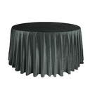 120 Inch Round Velvet Tablecloth Black