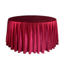 120 Inch Round Velvet Tablecloth Burgundy