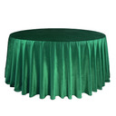 132 Inch Round Velvet Tablecloth Emerald Green