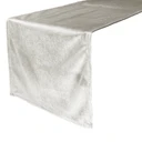 14 x 108 Inch Velvet Table Runner Ivory