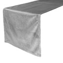 14 x 108 Inch Velvet Table Runner Gray