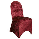 Velvet Spandex Banquet Chair Cover Burgundy