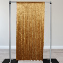 Velvet 10 ft x 60 Inch Drape with 4 Inch Pocket Gold