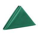 20 Inch L'amour Satin Napkins Emerald Green