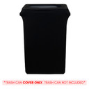 23 Gallon Spandex Slim Jim Narrow Trash Can Cover Black