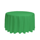 108 Inch Round Polyester Tablecloth Emerald Green