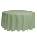 132 Inch Round Polyester Tablecloth Sage 